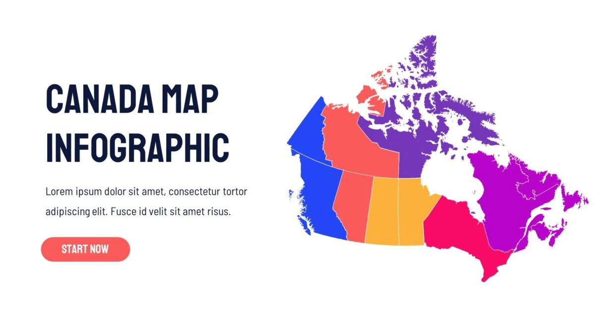 Canada-map-infographic-presentation