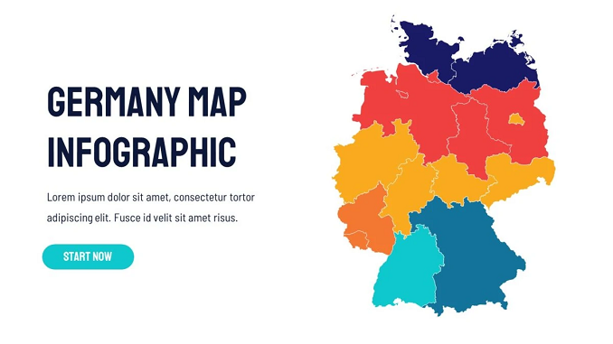 Germany-map-infographic-presentation