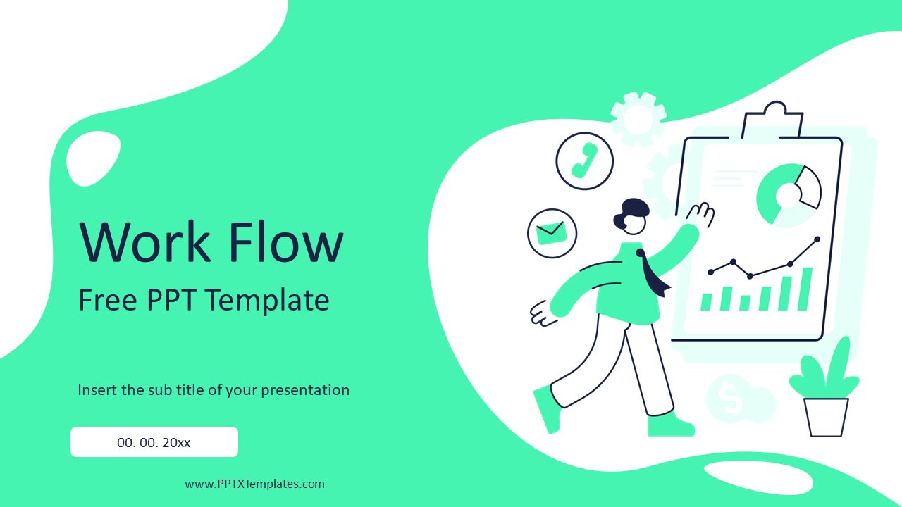 Work Flow Presentation PowerPoint Template