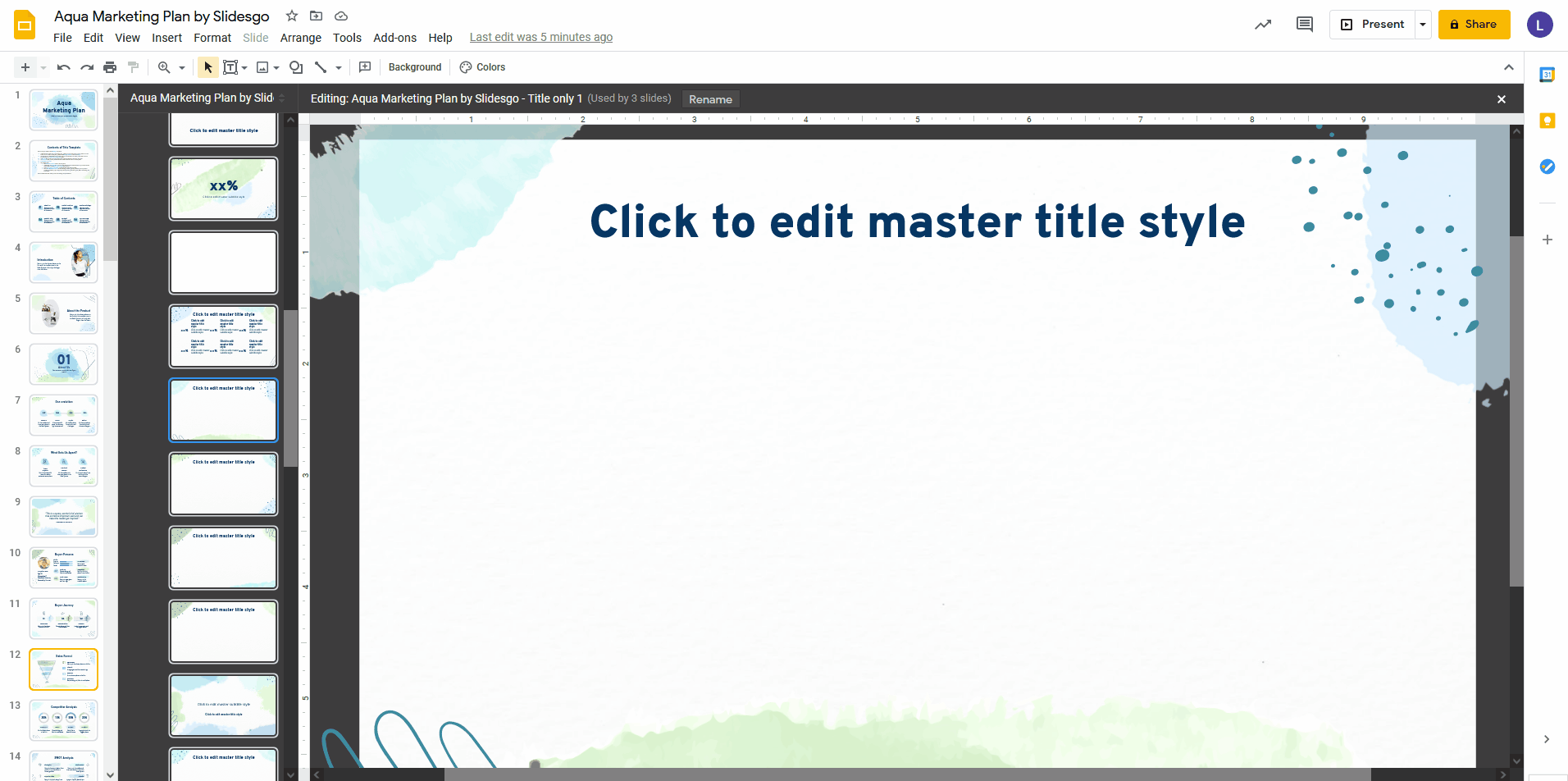 Edit layout Master in PPT