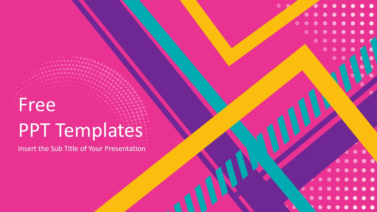 Abstract Stripes Lines Free PowerPoint Templates