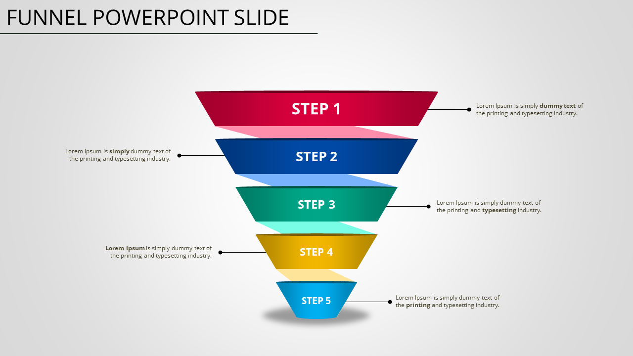 marketing funnel free PPT Template