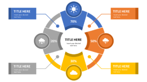 Quadrant Style Circular Design - PPTX Templates