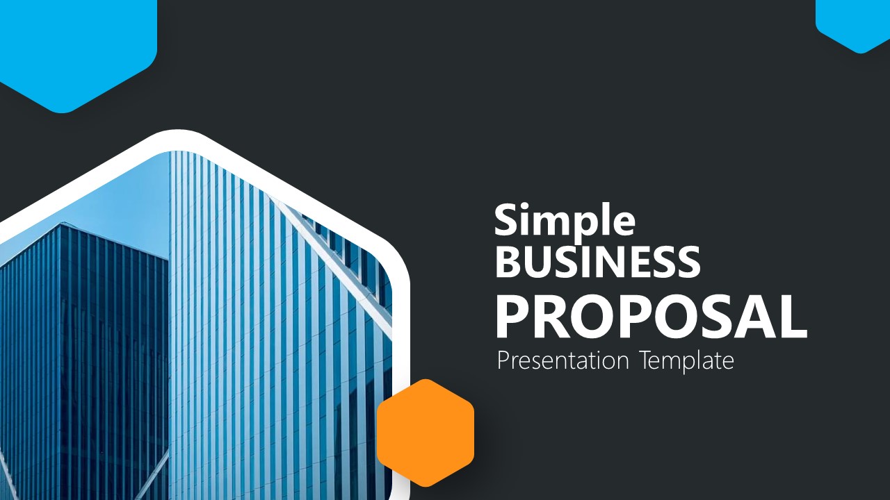 Simple Business Proposal Sample Template Format in PPT Template