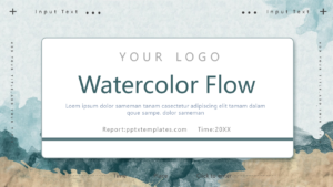 Watercolor Flow Business PPT Presentation Template