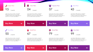 Services Pricing Table Presentation Template