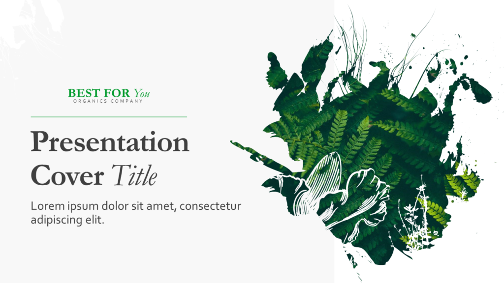 Organic Slides Company Template Profile