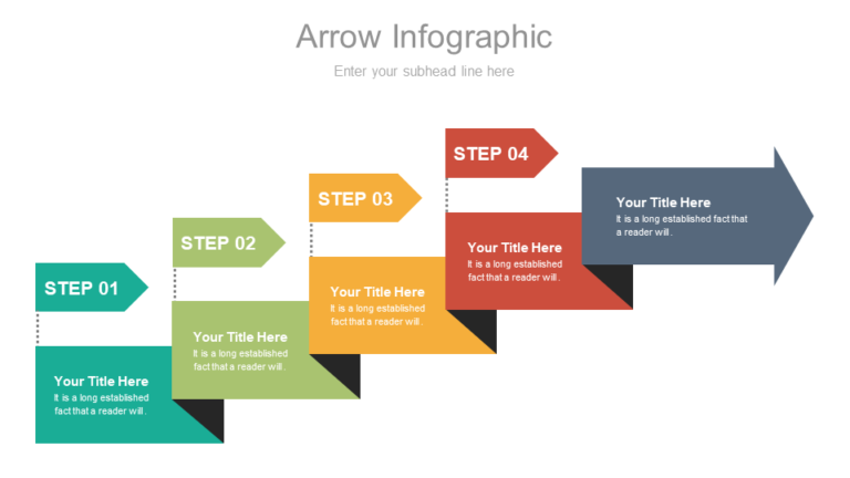 Download Arrow Infographic Steps Brain Powerpoint Infographic Template