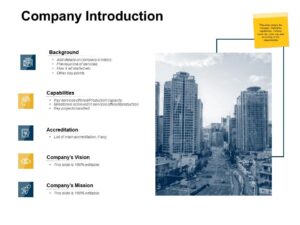Company introduction slide
