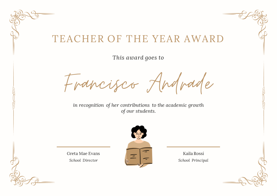 Certificate Of Appreciation For Teachers Template