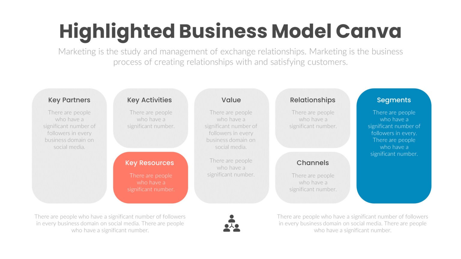 Download Highlighted Business Model Canva Brain Powerpoint Infographic ...