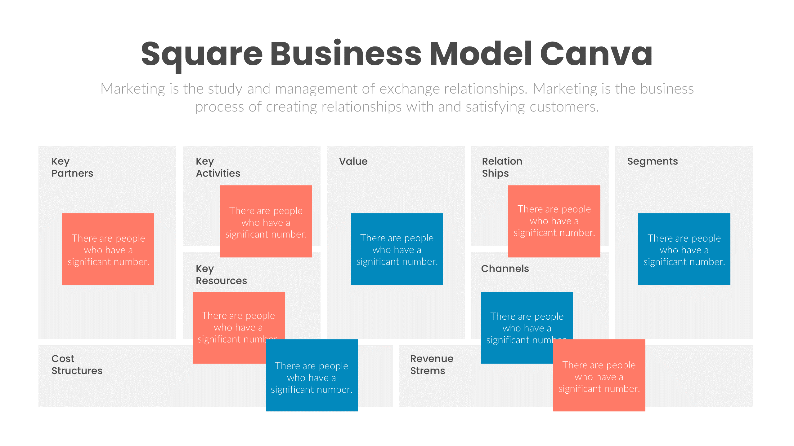 Square Business Model Canva Design