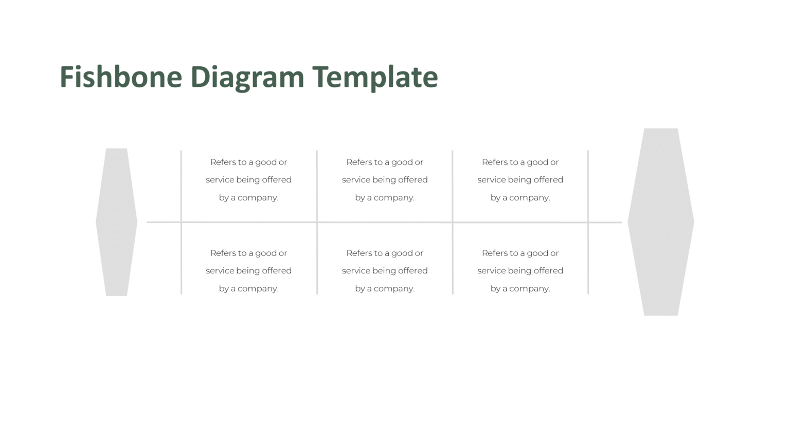 Download Blank fishbone diagram Brain Powerpoint Infographic Template