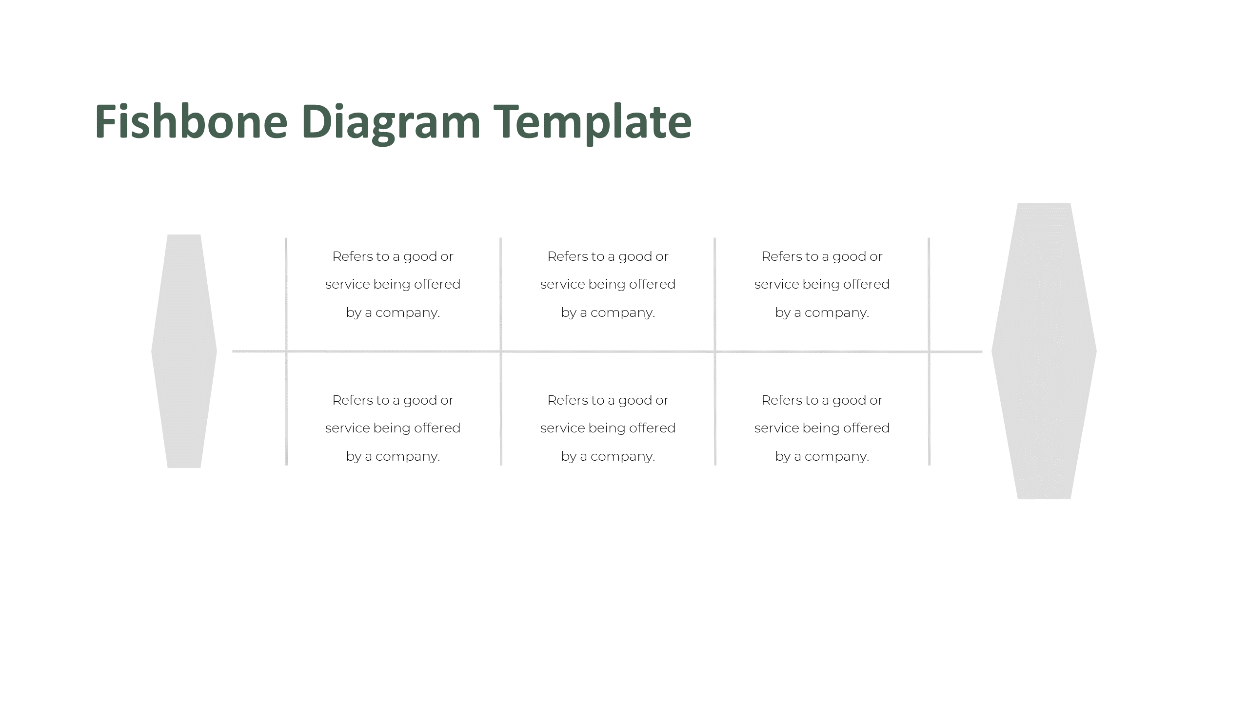 Download Editable Blank fishbone diagram Template