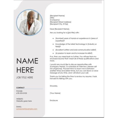 Blue Grey Free Professional Resume Cover Letter Format